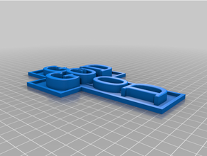 Dio bene placca attraversare 3d print model - Mito3D