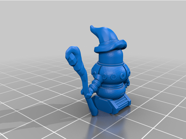 robowizard 28mm infundado 3D print model - Mito3D