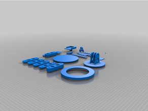parede monte girar braço tripé base 3d print model - Mito3D