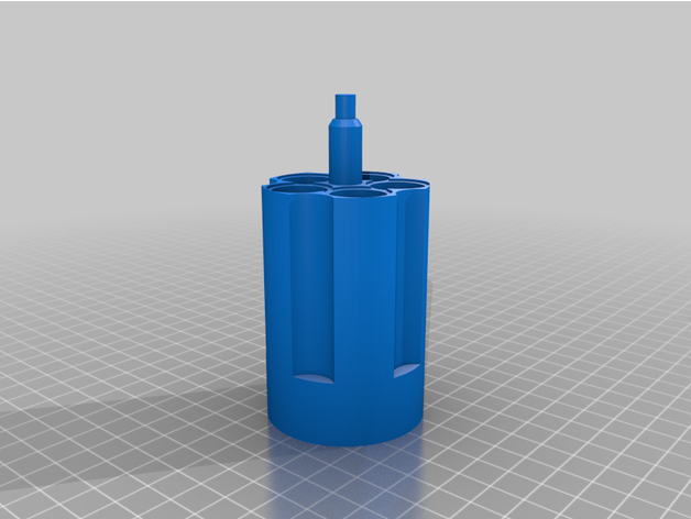 nerf coup marteau 5 ancien méga cylinder experimental 3D print model - Mito3D