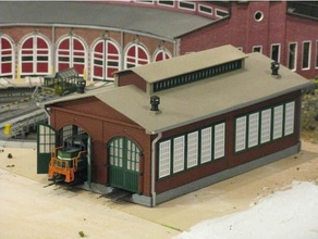 ho scale stall engine house 3d print model - Mito3D