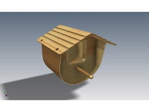 bird nest birdhouse house 3d print model - Mito3D