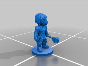 Chibi Kleriker 28mm Miniatur Rollenspiel Spiel 3d print model - Mito3D