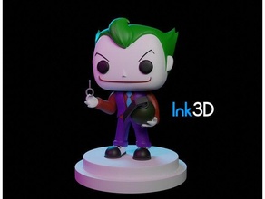 Kopf Joker dc Comics funko Pop 3d print model - Mito3D