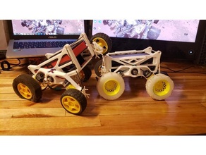off road robótica plataforma rovers barato camino proyecto robot solar vehículo ruedas 3d print model - Mito3D