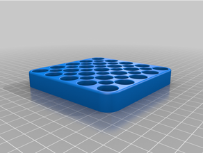 aa& aaa battery storage tray 3d print model - Mito3D
