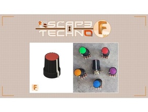 bouton potentiel tre potentiomètre échapper Jeu techno escapetechno représenter 3d print model - Mito3D
