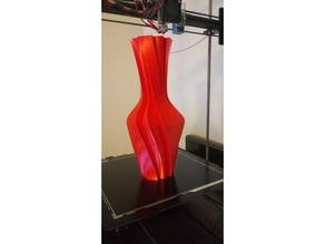 sleak contour vase fleur pot flsun cplus i3 décor spirale mode impression 3d print model - Mito3D