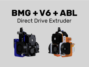 bmg + v6 abl direct conduire extrudeuse 4020 ventilateur 5015 canal Alfawise métal auto lit nivellement bltouch bondtech compact créalité ender 3 3d print model - Mito3D