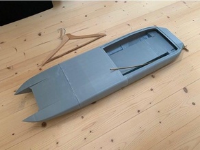 Leistung Boot Geschwindigkeit 36 Motoren mod Katamaran Schiff 3d print model - Mito3D