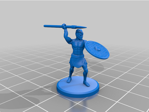 classical antiquity - numidian skirmishers 20mm 25mm carthago historical infantry roman skirmisher tabletop gaming wargaming 3d print model - Mito3D