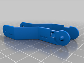cable chain link - staggered 3d print model - Mito3D