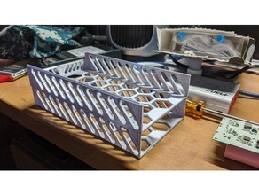 phone tray stackable plastic 3d print model - Mito3D