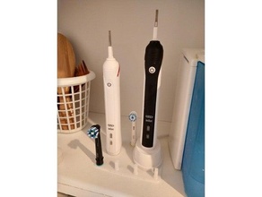 oral-b double stand doppel st nder electric toothbrush stnder 3d print model - Mito3D
