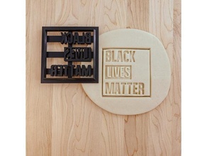 siyah hayatları Önemli kurabiye kesici Kara hayat blm kalıbı 3d print model - Mito3D