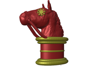 vermelho cavaleiro piedosos símbolo masmorras dragões 3d print model - Mito3D