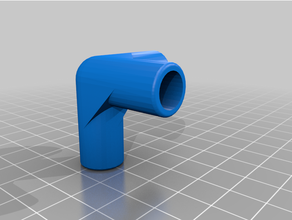 pieza uni tubos 10mm 3d print model - Mito3D