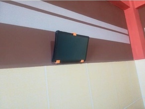 soporte aparado pára tábua ajustável netflix ficar pé parede monte Youtube 3d print model - Mito3D