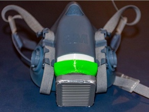 3m 7500 Serie Abfluss Filter Adapter Respirator Luft Coronavirus Gesicht Maske covid 19 covid19 Covidmask Schutzmaske hepa 3d print model - Mito3D