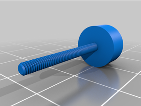 fishing rod reel handle screw cap long thread 3d print model - Mito3D
