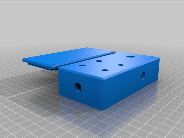 4 botão violão pedal recinto 3D print model - Mito3D