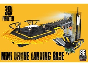 mini drone landing base dji tello sci-fi science fiction starwars star wars tower 3d print model - Mito3D