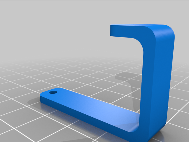 hokey Çubuk duvar kanca binmek 3D print model - Mito3D