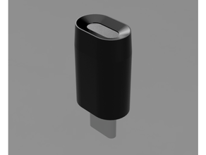 keychain caddy uvc sterilizer dongle 3d print model - Mito3D