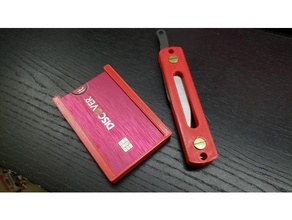 espada campesino mini encargarse edc fricción carpeta apretón cuchillo escala escamas 3d print model - Mito3D