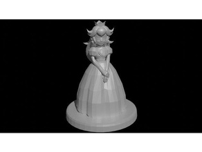 ssbm peach trophy classic dnd miniature mario princess super smash bros 3d print model - Mito3D