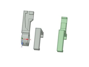 tailstock measuring caliper holder cnc machine lathe 3d print model - Mito3D