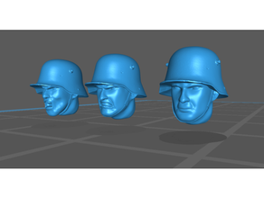 m1916 german ww1 polish ww2 helmet heads