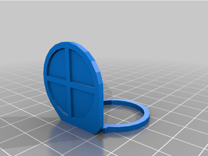 Palette Ring Miniatur Malerei 3d print model - Mito3D
