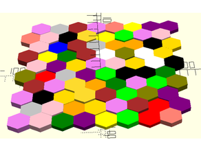 customizable wall tile sheets tiles universal tiling 3d print model - Mito3D