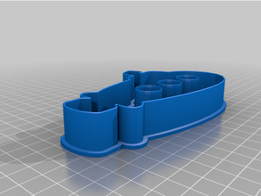 submarino Galleta cortador galletas 3d print model - Mito3D