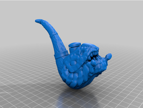 dalgaların karaya attığı odun Drake boru dnd destek Ejderha ejderhalar 3d print model - Mito3D