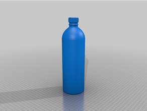 alcohol plastic bottle 3d print model - Mito3D