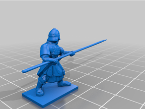 middle renaissance - imperial roman heavy pikemen 20mm 25mm fantasy infantry medieval pike tabletop gaming wargaming 3d print model - Mito3D