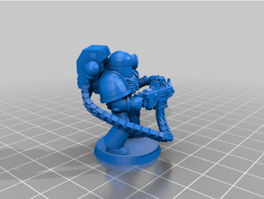 this 40k minion space marine 3d print model - Mito3D