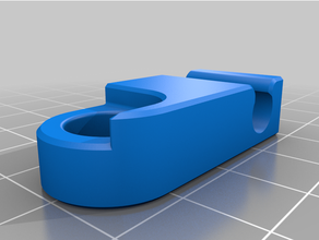 basit Sıcak yatak kablo Kulp destek kübik i3 mega klips yönetim 3d print model - Mito3D