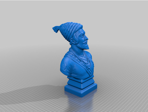 chatrapati shivaji maharaj statue 3d print model - Mito3D