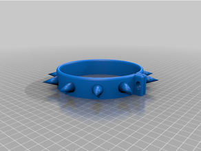 spiky collar dog spike spikes 3d print model - Mito3D