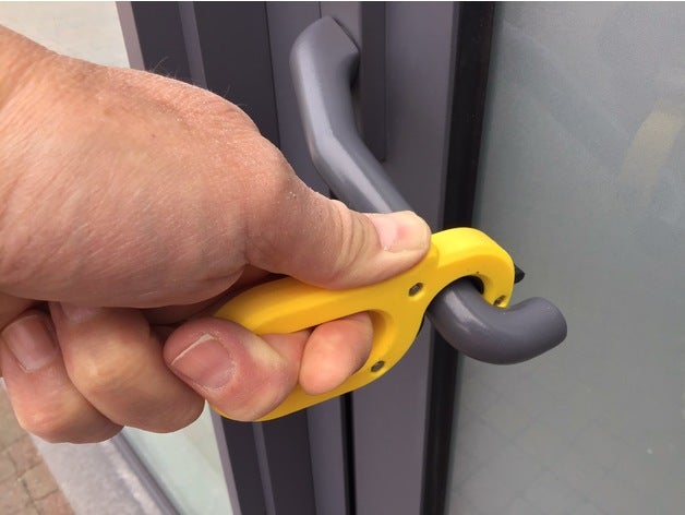 toccare porta maniglia apriscatole 3D print model - Mito3D