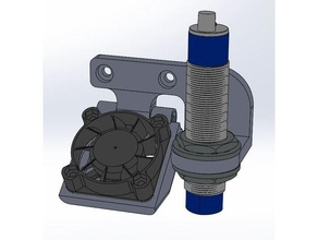 mk8 extruder fan 40x40 & probe 18mm holder 3d print model - Mito3D