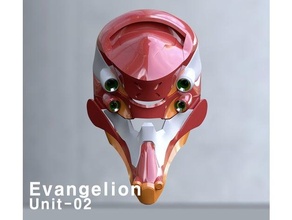 evangelion unit 02 kask 3d print model - Mito3D