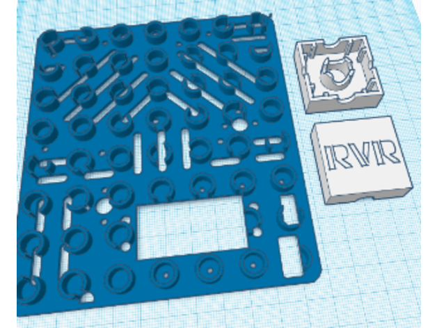 rvr duplo Lego compatível monte prato cabeamento adaptadores arduino montagem framboesa pi robótica Andarilho sphero spheroedu 3D print model - Mito3D