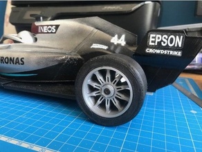 openrc f1 mercedes f104 posterior opción diff diferencial neumático rueda 3d print model - Mito3D