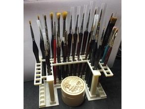 paintbrush organizer 3d print model - Mito3D
