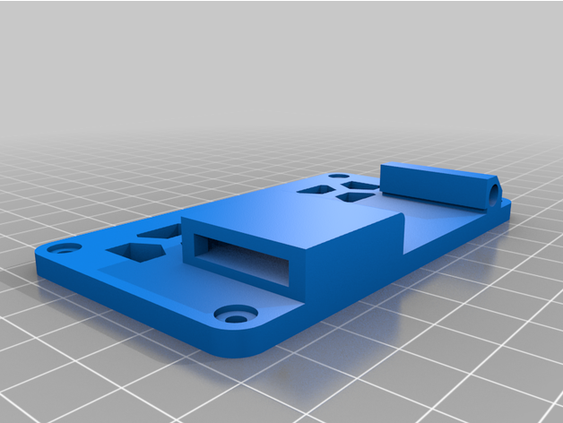 din Demiryolu montaj sekme mod güç arz 3D print model - Mito3D