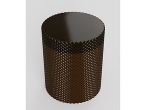 plaine templier symbole boîte vissé récipient géométrique titulaire soutien Ménage modèle vis texturé 3d print model - Mito3D